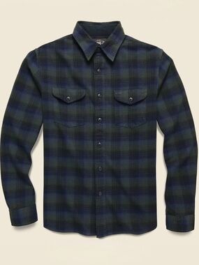 Ralph Lauren Double RL Men’s Plaid Cotton Canvas Button Down Workshirt sz Small
